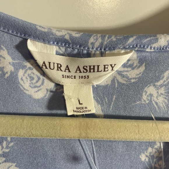 Laura Ashley Blue Floral Nightgown - Picture 3 of 4
